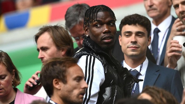 DUSSELDORF, GERMANY - JULY 01: Paul Pogba during the UEFA EURO 2024 round of 16 match between France and Belgium at Düsseldorf Arena on July 01, 2024 in Dusseldorf, Germany. (Photo by Image Photo Agency/Getty Images)