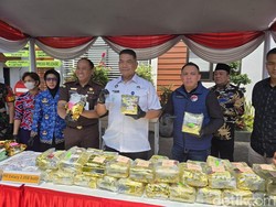 88 Kg Sabu dan 2.058 Butir Ekstasi di Sidoarjo Dimusnahkan