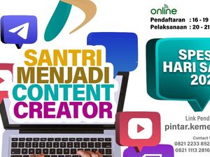 Kemenag Buka Pelatihan Content Creator-Mahir AI Gratis untuk Santri, Daftar Yuk!
