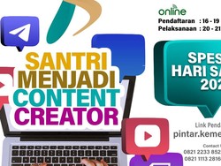 Kemenag Buka Pelatihan Content Creator-Mahir AI Gratis untuk Santri, Daftar Yuk!