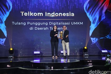 Telkom, Sang Tulang Punggung Digital UMKM, Sabet Penghargaan Bergengsi detikcom Awards