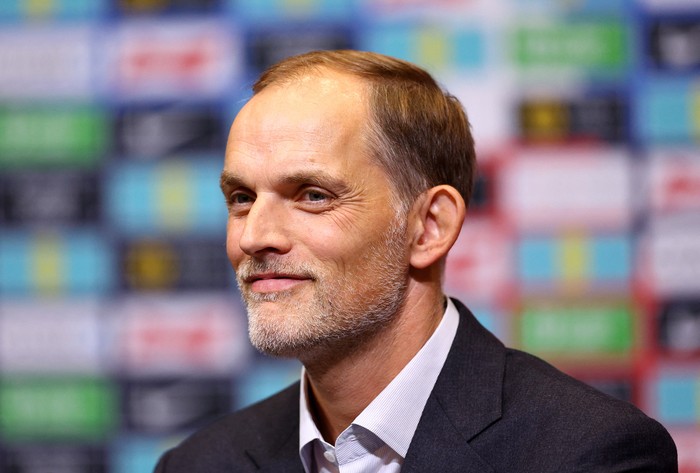 Soccer Football - England FA Press Conference - Wembley Stadium, London, Britain - October 16, 2024  New England manager Thomas Tuchel during the press conference Action Images via Reuters/Andrew Boyers