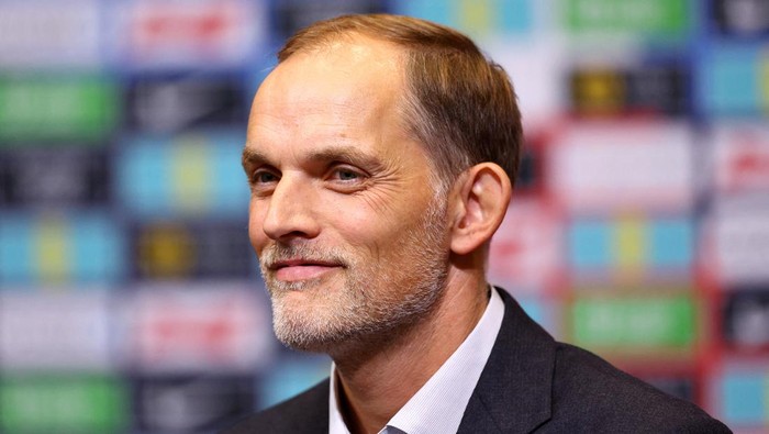 Soccer Football - England FA Press Conference - Wembley Stadium, London, Britain - October 16, 2024  New England manager Thomas Tuchel during the press conference Action Images via Reuters/Andrew Boyers
