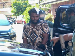 Pimpinan KKB Paniai Jemmy Magai Ditangkap di Dogiyai Tiba di Polda Papua