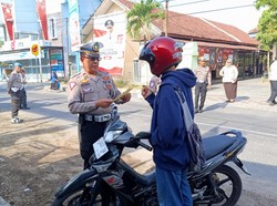Polres Nganjuk Patroli ke Titik Rawan Laka Saat Operasi Zebra Semeru