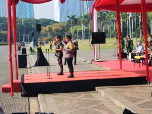 Panglima TNI-Kapolri Pimpin Apel Pengamanan Pelantikan Presiden di Monas