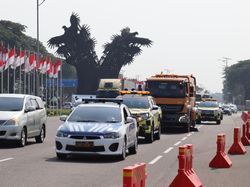 Jelang Pelantikan Presiden, Jalanan Rute Tamu VVIP di Soetta Dibersihkan