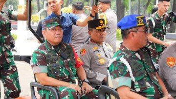 TNI-Polri Sterilisasi Gedung DPR Jelang Pelantikan Presiden dan Wapres