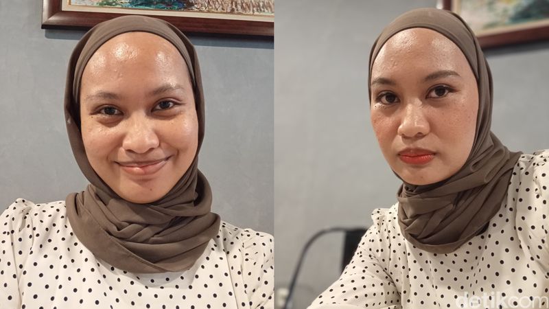 Contoh selfie dari kamera depan Redmi 14C Contoh selfie dari kamera depan Redmi 14C