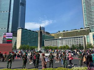 Lalin Sudirman-Thamrin Steril dari Kendaraan Jelang Pelantikan Prabowo-Gibran