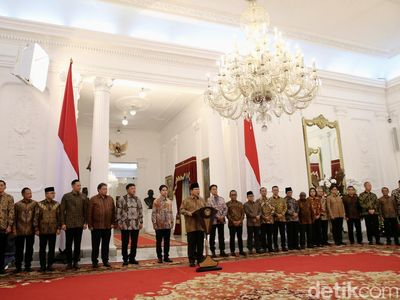 Momen Prabowo Umumkan Menteri Kabinet Merah Putih