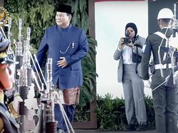 Prabowo Tiba di Gedung MPR untuk Dilantik Jadi Presiden 2024-2029