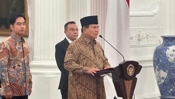 Daftar Lengkap Menteri Ekonomi yang Dilantik Prabowo Hari Ini