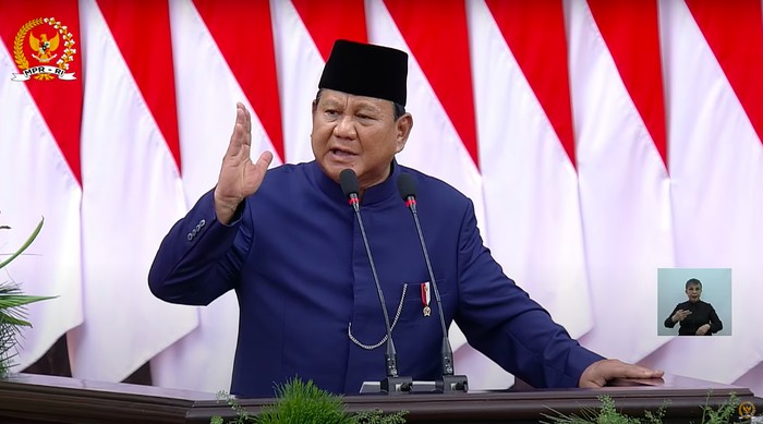 Presiden Prabowo Subianto (YouTube MPR RI) Presiden Prabowo Subianto (YouTube MPR RI)