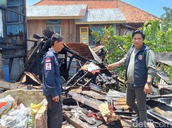 Pria di Palembang Bakar Kasur, 1 Rumah Hangus Terbakar