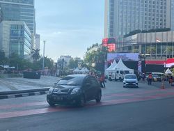 Pesta Rakyat Pelantikan Presiden Usai, Jalan di Bundaran HI Kembali Dibuka