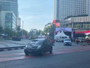Pesta Rakyat Pelantikan Presiden Usai, Jalan di Bundaran HI Kembali Dibuka