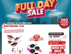 Ibu-Ibu Merapat! Harga Panci-Teflon di Transmart Full Day Sale Cuma Rp 50 Ribuan