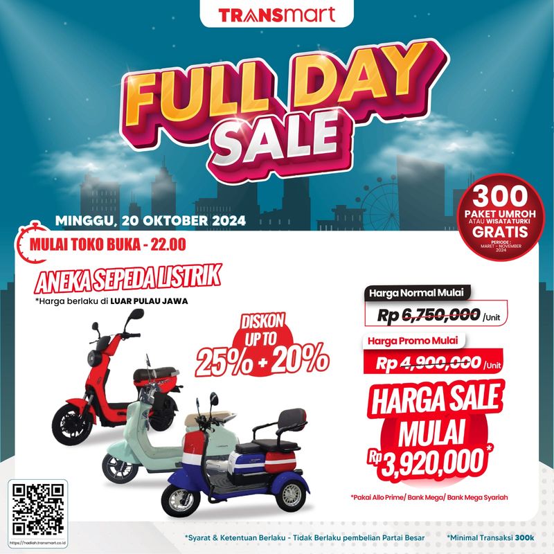 Transfer penjualan sepanjang hari