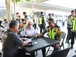 411 Personel Polres Mojokerto Kota Periksa Kesehatan Jelang Pilkada