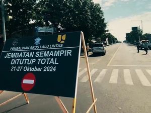 Sedang Tidak Baik-baik Saja, Jembatan Semampir Kota Kediri Ditutup