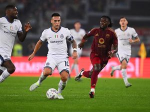 AS Roma Vs Inter Milan: Lautaro Martinez Menangkan Nerazzurri