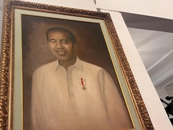 Penampakan Lukisan Jokowi di Istana Negara