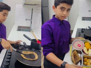 Salut! Bocah Ini Bangun Subuh Demi Masak Bekal Sendiri Salut! Bocah Ini Bangun Subuh Demi Masak Bekal Sendiri
