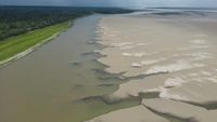 Sungai Amazon Kolombia Dilanda Kekeringan Parah