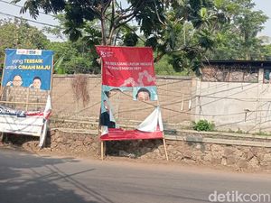 OTK Rusak Baliho Paslon 01 dan 02 Pilwalkot Cimahi, Ini Kata Bawaslu