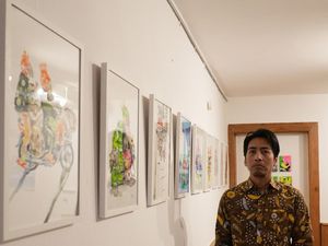 Goresan Ilustrasi Emte soal Jakarta Mejeng di Jerman Goresan Ilustrasi Emte soal Jakarta Mejeng di Jerman