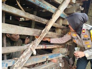 Polwan Iptu Bayu Selamatkan Kakak Adik ODGJ dari Kandang hingga Kawal ke RSJ Polwan Iptu Bayu Selamatkan Kakak Adik ODGJ dari Kandang hingga Kawal ke RSJ