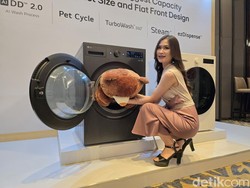 LG Rilis Mesin Cuci Kapasitas Besar Punya AI Deteksi Kotoran