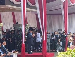 Prabowo-Sjafrie Sjamsoeddin Jalani Prosesi Penyerahan Memorandum Menhan