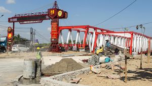 Progres Pembangunan Jembatan Kembar Liliba di Kupang
