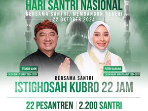 Cara Unik Syakur-Putri Peringati Hari Santri Nasional di Garut Cara Unik Syakur-Putri Peringati Hari Santri Nasional di Garut