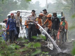 Tikungan Gotekan Mojokerto Dibenahi Imbas Sekam Ludes Terbakar