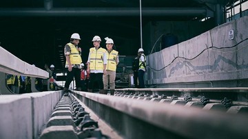 Blusukan Lagi, Gibran Cek Proyek LRT Velodrome-Manggarai