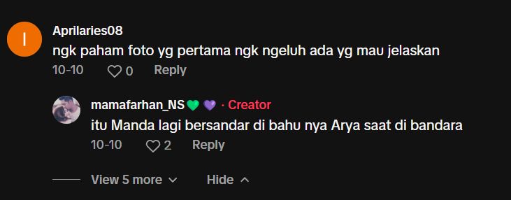 Bukti baru kedekatan Amanda Manopo dengan Arya Saloka.