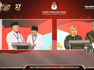 Debat Pilgub Kalsel, Begini Gagasan Muhidin-Raudatul soal Infrastruktur Jalan Debat Pilgub Kalsel, Begini Gagasan Muhidin-Raudatul soal Infrastruktur Jalan
