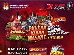 Kirab Maskot Pilkada Jatim 2024 Sore Ini, Warga Diimbau Hindari Sejumlah Titik