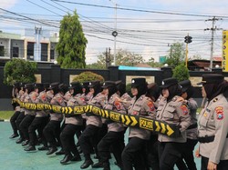 Personel Polresta Banyuwangi Tingkatkan Kemampuan Dalmas Jelang Pilkada