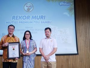 Tisu Bambu Putih Pertama di Indonesia MIUTISS Pecahkan Rekor MURI
