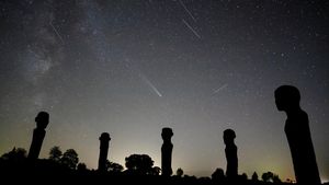 Terpesona Hujan Komet Langka di Langit Denmark