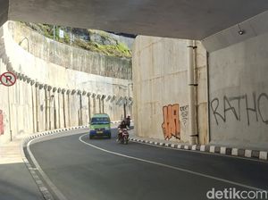Belum Diresmikan, Underpass Batu Tulis Bogor Jadi Sasaran Vandalisme