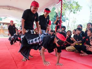 Serunya Anak-anak Belajar Permainan Tradisional di Museum Subak Bali