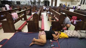 Gereja Jadi Tempat Pengungsian Sementara Warga Filipina