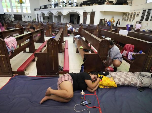 Gereja Jadi Tempat Pengungsian Sementara Warga Filipina