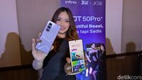 Wujud Infinix Hot 50 Pro+, HP Ultra Tipis Harga Rp 2 Jutaan