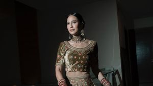 8 Pesona Pevita Pearce di Malam Berinai, Cantik Menawan Jadi Wanita India
